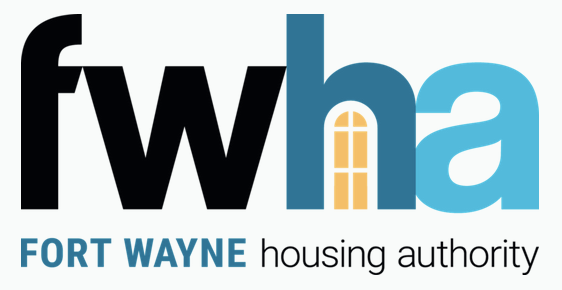 Fort Wayne Housing Authority logo with the letters 'fwha' and a window integrated into the 'h'.
