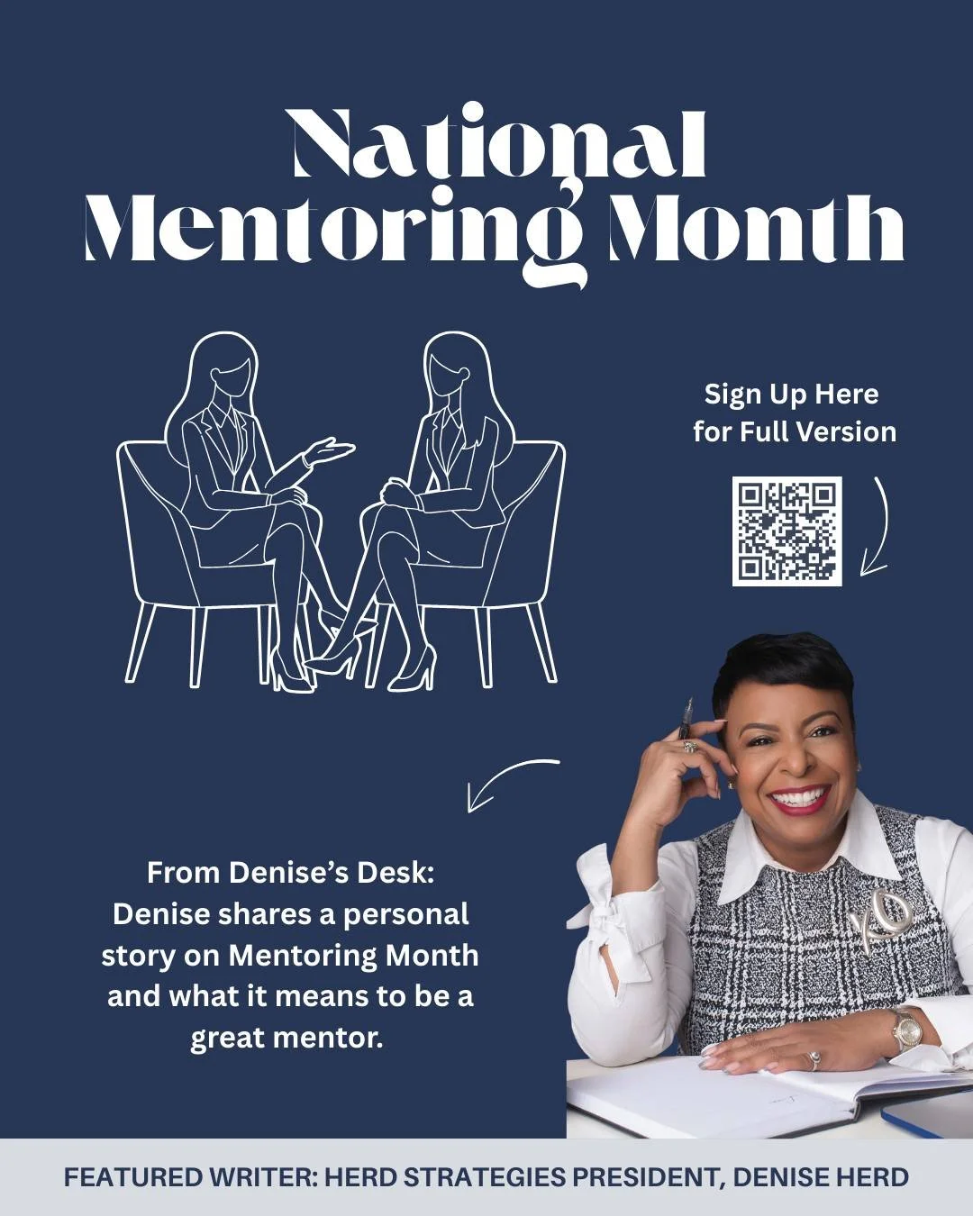 The right mentor can change the direction of your life. ☕

January is National Mentoring Month, and Denise shared a reflection on the power of mentorship. She took us through a story with a past mentor, Rosa, highlighting the importance of connection