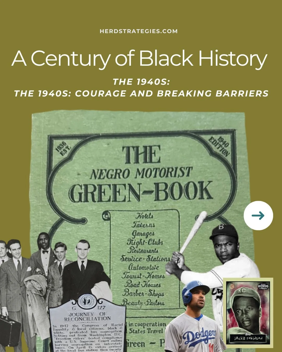 Have you ever heard of the Green Book? 

For Black families in the Jim Crow era, traveling was not just &ldquo;where are we going?&rdquo; It was &ldquo;Will we make it there safely?&rdquo; 

&ldquo;The Negro Motorist Green Book&rdquo; helped people f