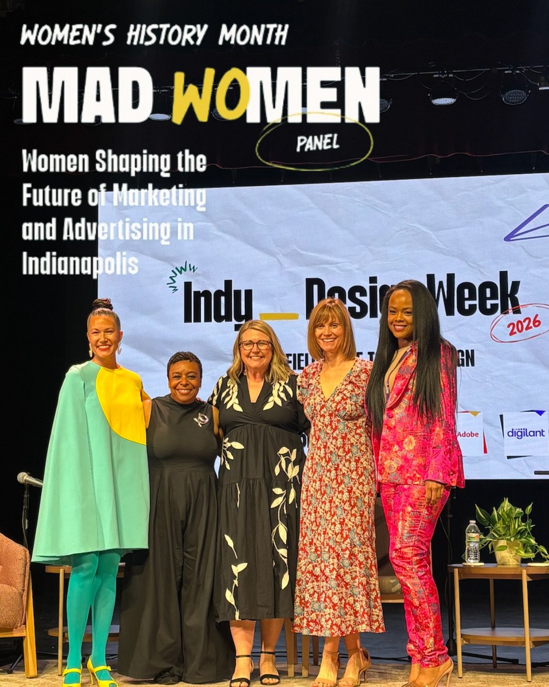 What happens when Indy&rsquo;s best marketing minds get in a room together?

This. 🎤

Last Friday, Denise spoke on Indy Design Week&rsquo;s Mad Women Panel, discussing the  future of advertising and marketing alongside Indy&rsquo;s inspiring marketi
