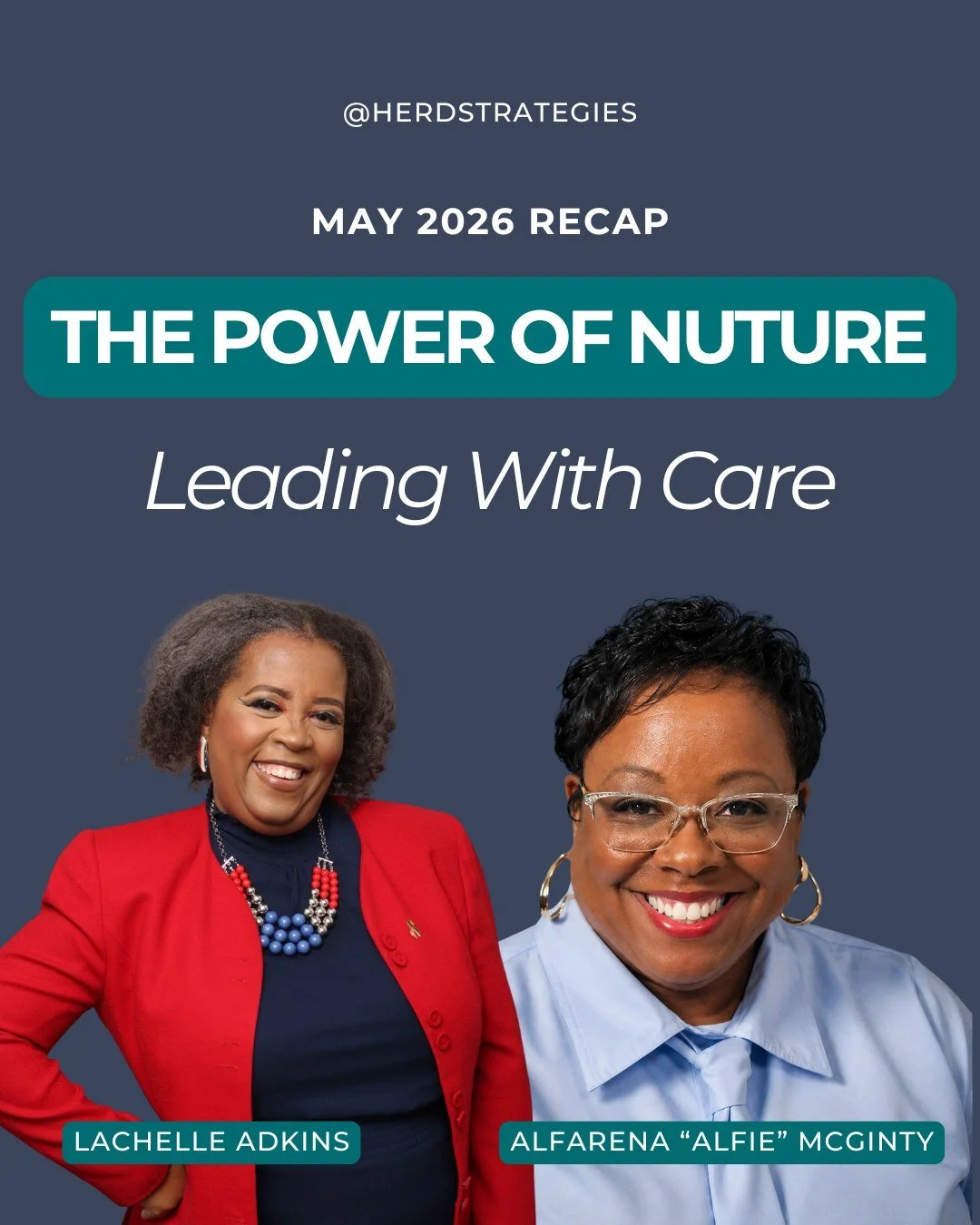 What does care look like in leadership? 

This May, we reflected on what care and nurture look like in practice. 

We explored this through @lachelle.adkins,  founder of America&rsquo;s SuperMom Company, mentor, and mother of 15, and Alfarena &ldquo;