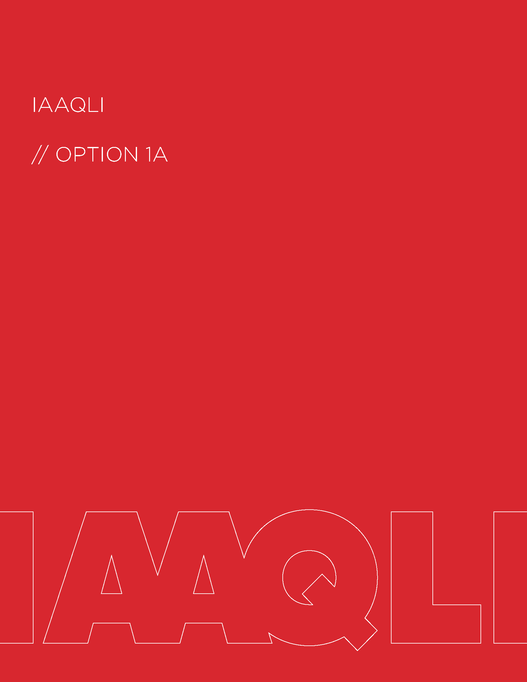 Red cover page with white text displayed.