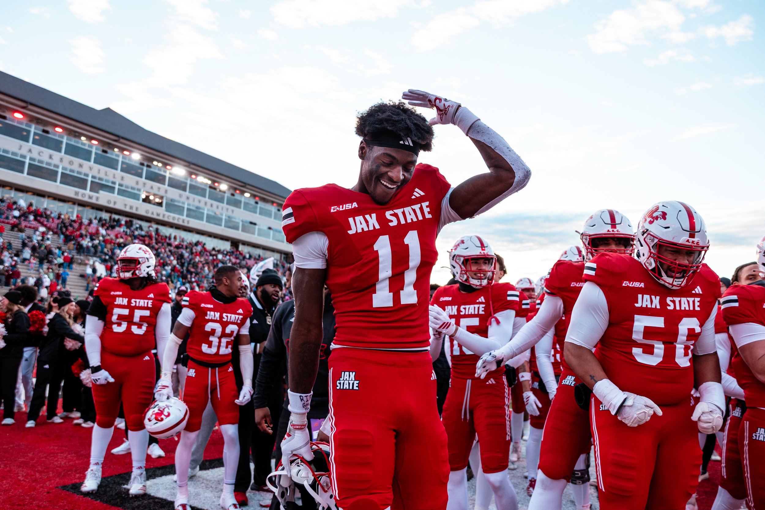This photo of Deondre Johnson was also after our win against WKU.
