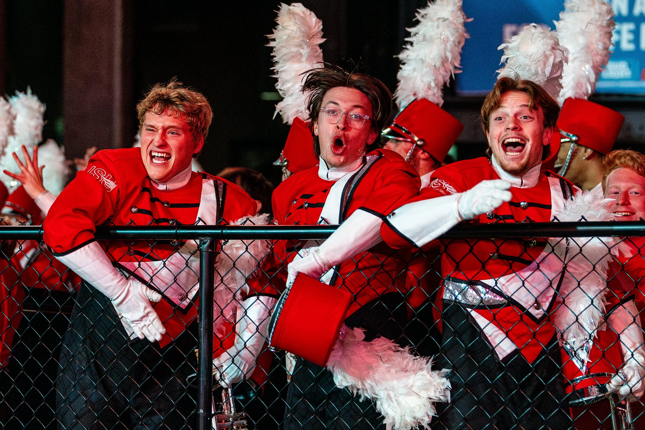 This photo is another one of my top favorites because it was quick and happened in an instant. This was the reaction of a big play our team achieved.