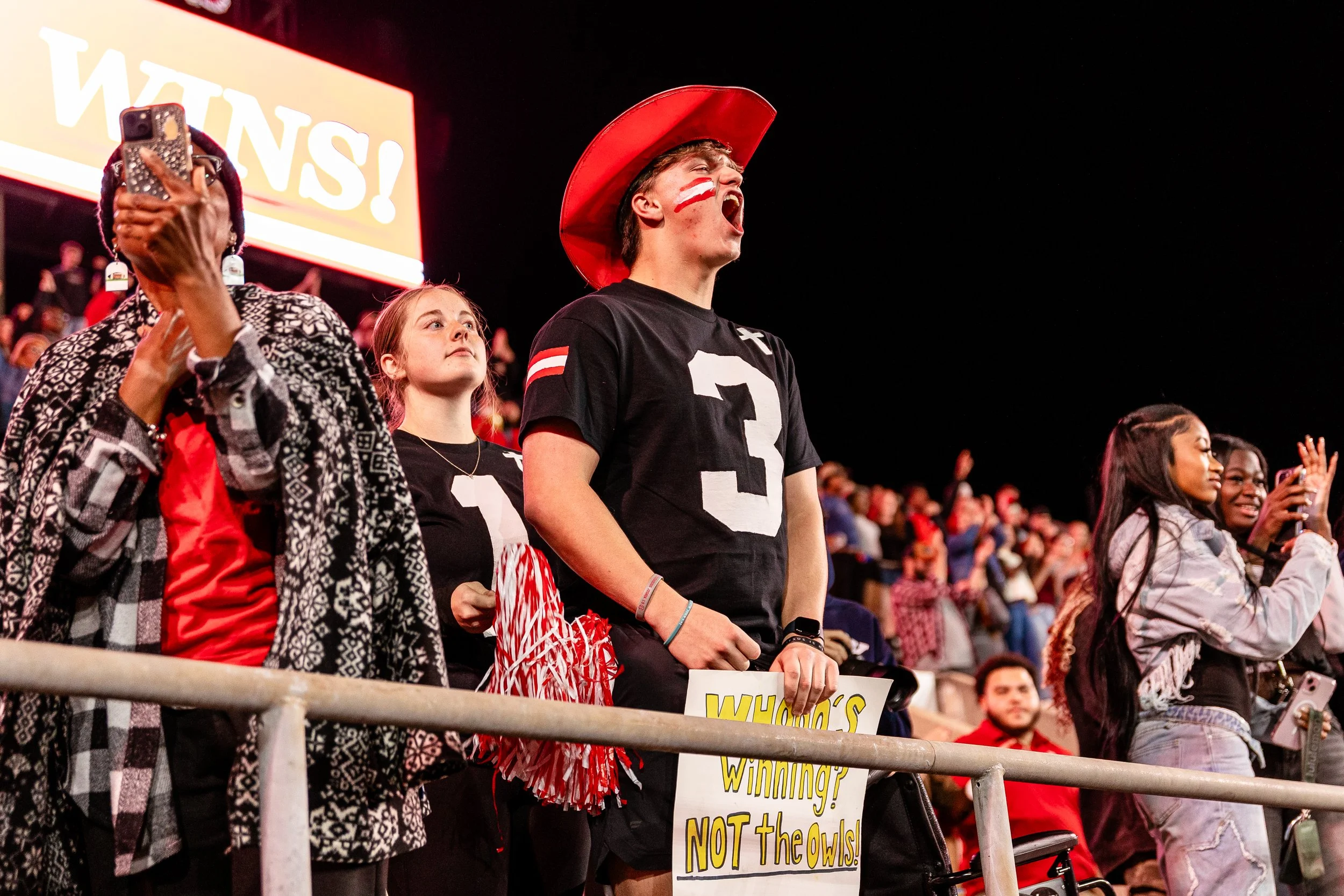 This is another fan photo I really enjoyed once I edited it. It was after our win against our rivalry team, Kennesaw State.