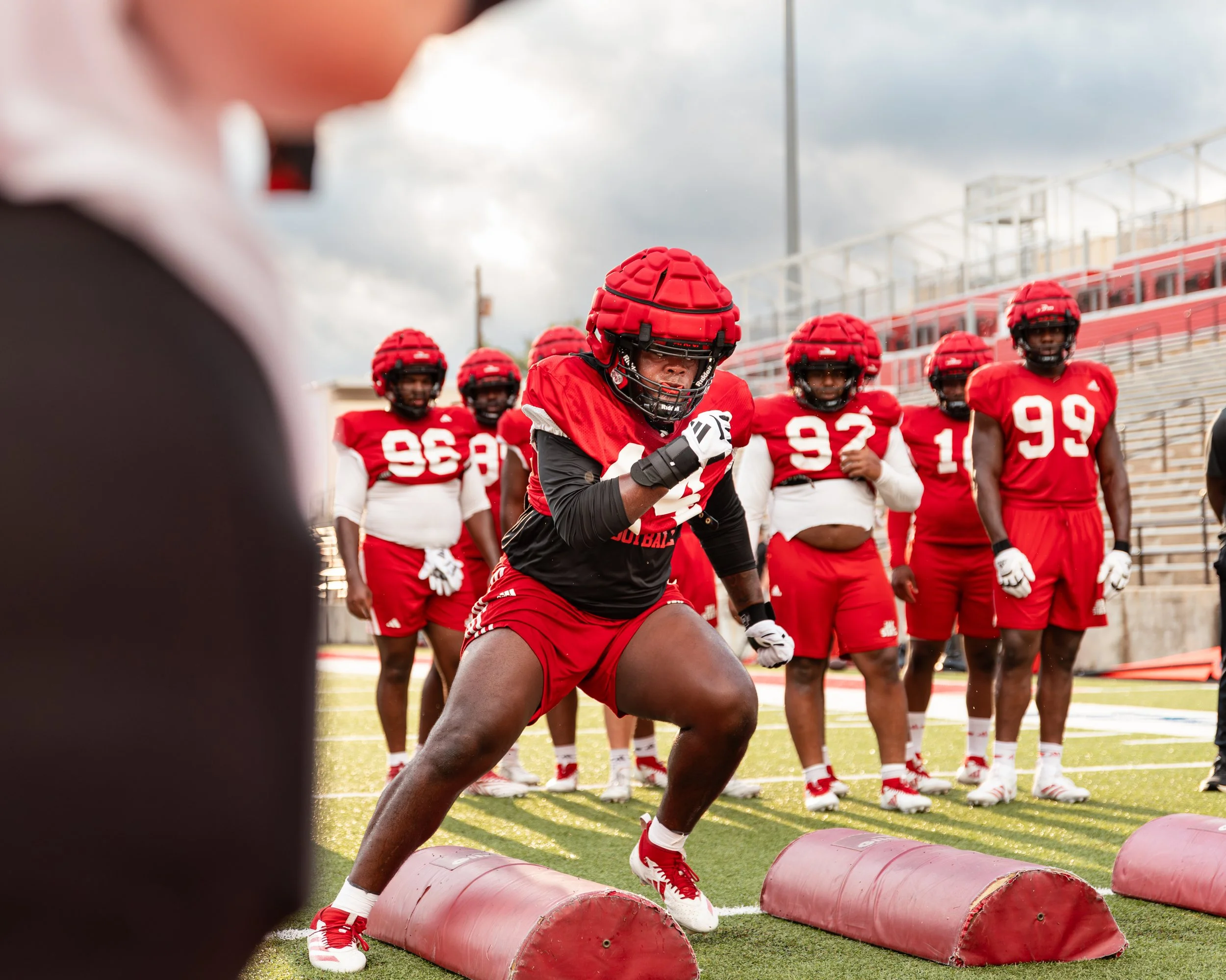 This photo was one of the first practice photos of mine that was posted on the Jax State Football’s Instagram page. It was also the first to get a lot of compliments from the creative team.