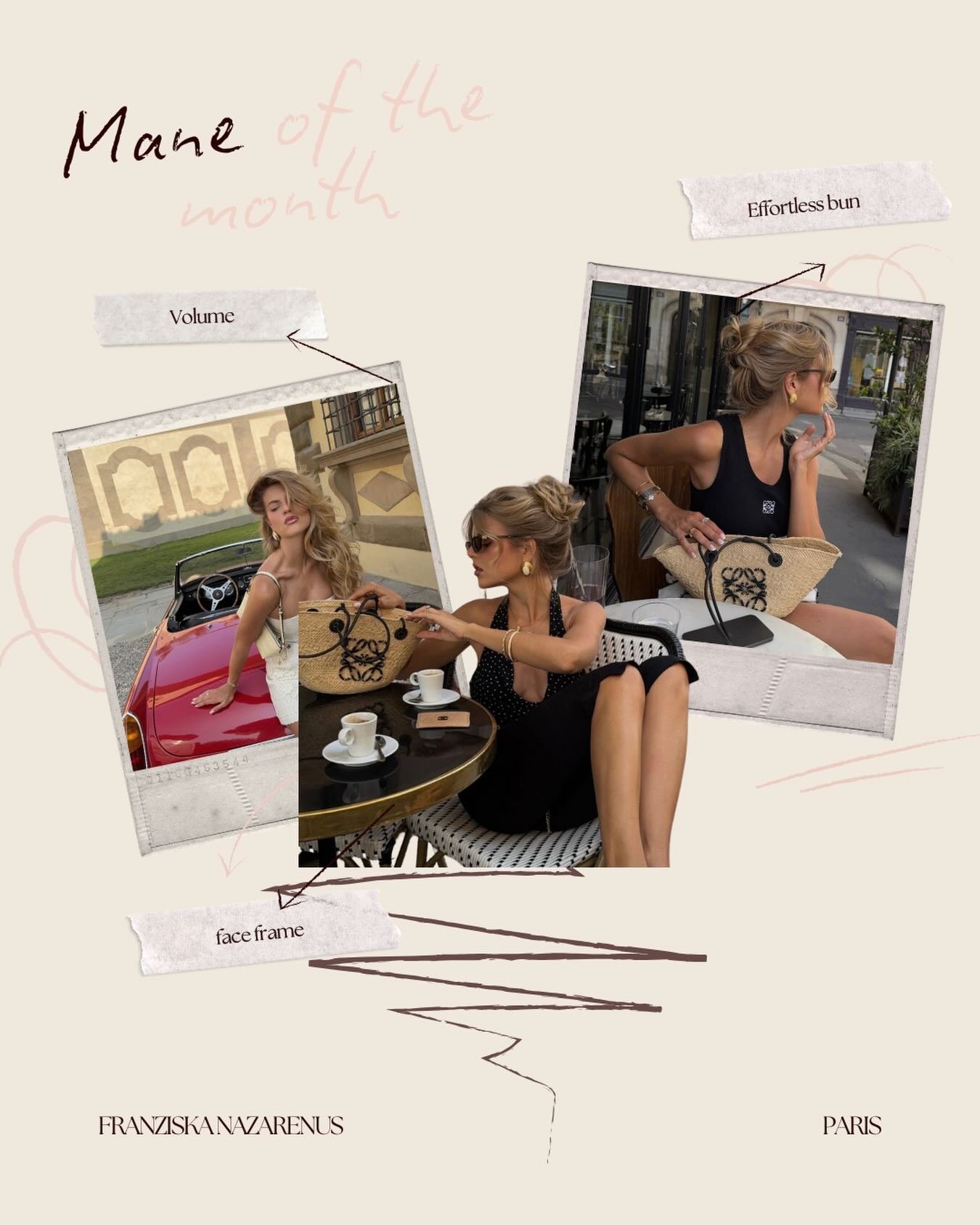 Our Mane of the Month is @franziskanazarenus who&rsquo;s 
timeless and effortless hairstyles you can recreate using our pins 🫶🏼

#frenchpin #frenchtwist #hairfork #effortlessbun #hairinsporation