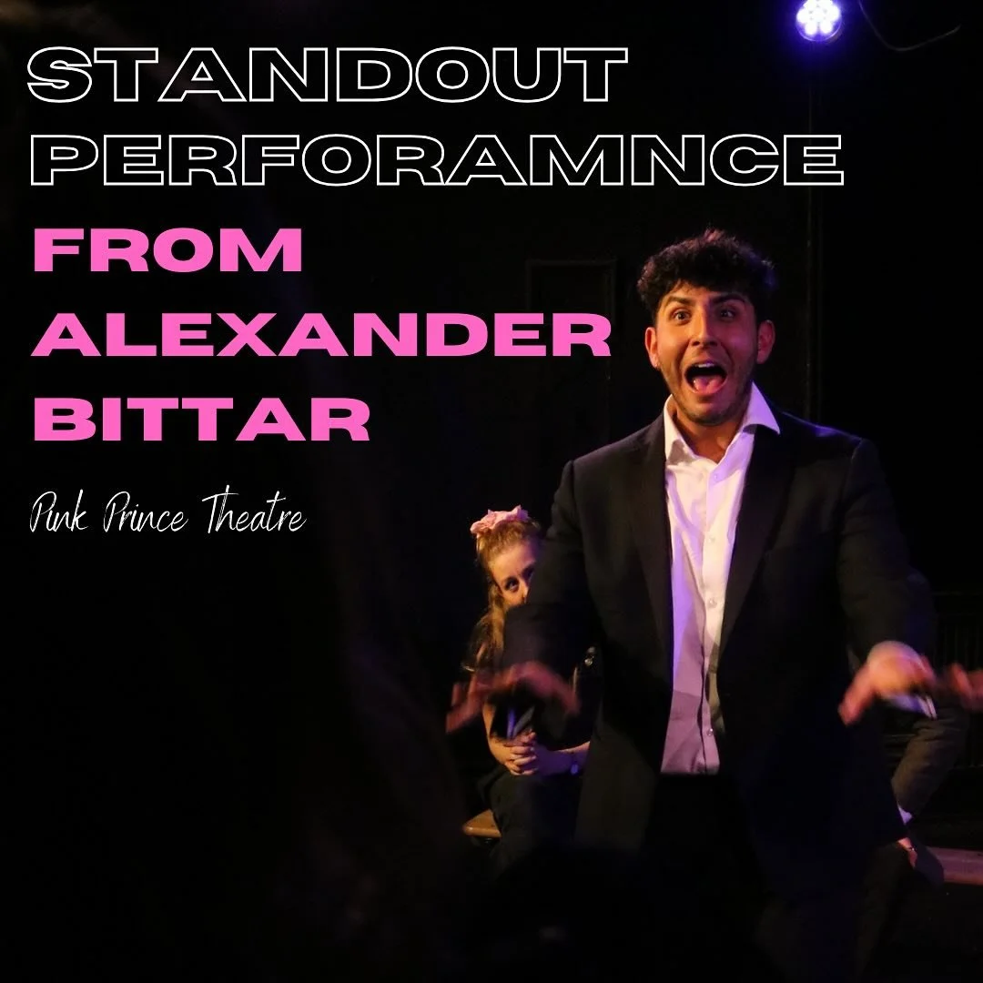 ⭐️⭐️⭐️⭐️⭐️ Pink Prince Theatre 

Alexander has &ldquo; a standout performance&rdquo; for his London Debut! 🎭

&ldquo;Wonderful throughout&rdquo; Alexander &ldquo; managed to keep the realism and never crossing over to absurdity&rdquo;  @pinkprinceth
