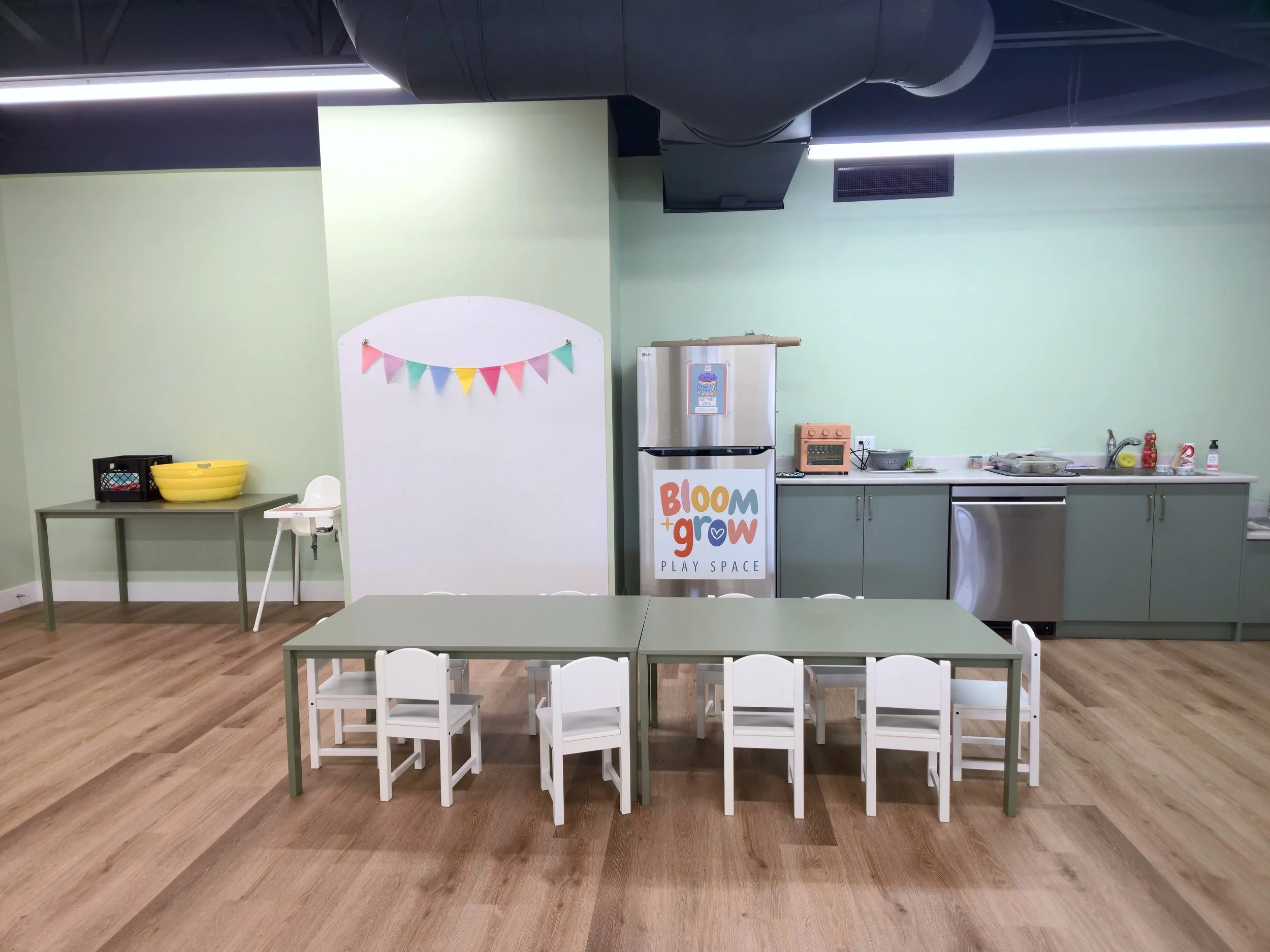 A bright and colourful children's birthday party venue available to hire in Brooklin ON.