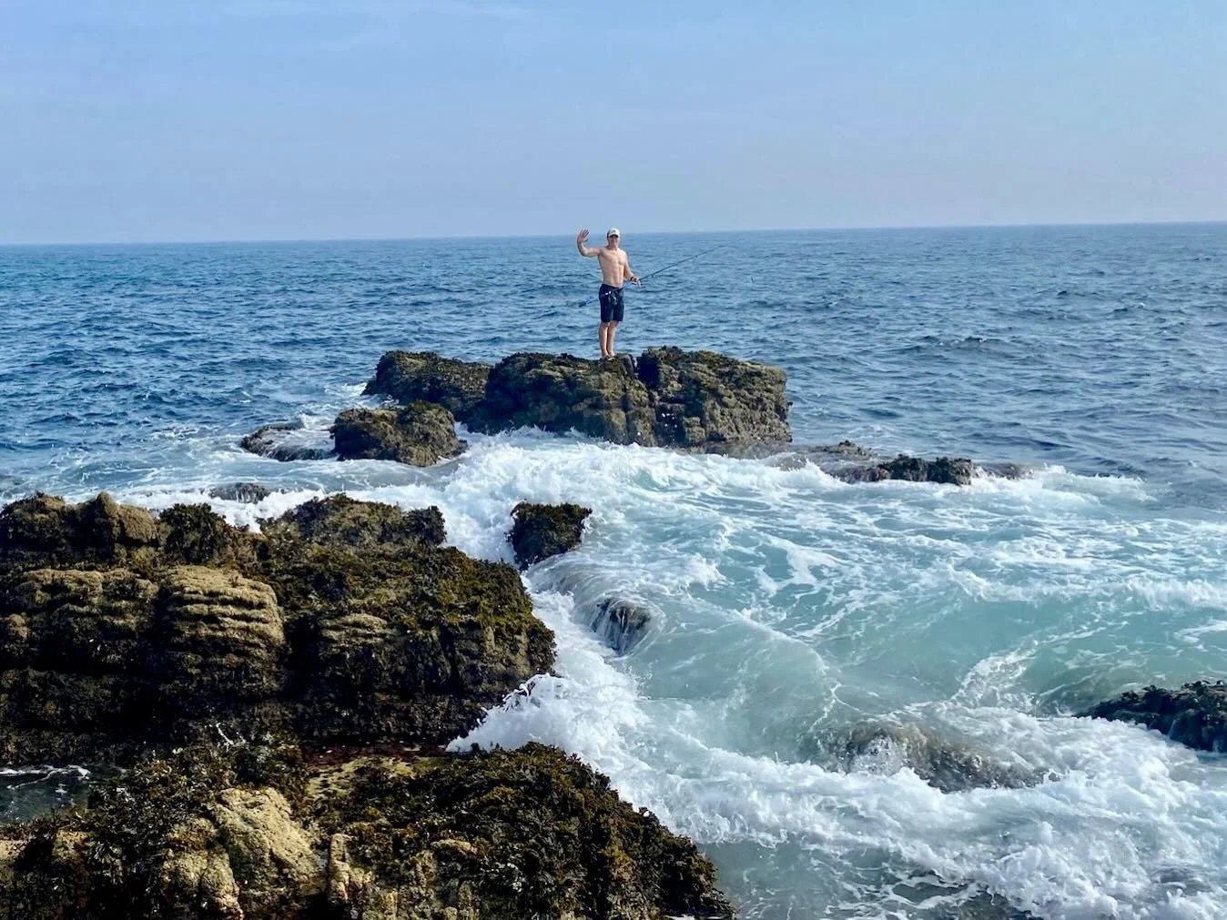 There&rsquo;s definitely a correlation between how hard a spot is to reach and how much fish you catch&hellip;&hellip;right!?

-
-
-
-
#cornishfishing #exploringcornwall #spearfishing #fishing #ukfishing