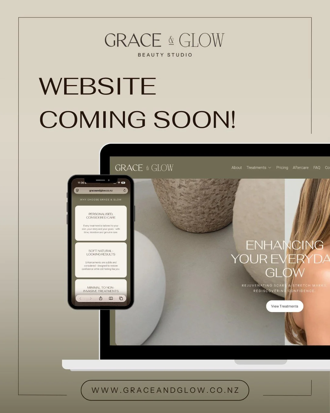 It&rsquo;s almost time&hellip; ✨

The Grace &amp; Glow website is about to launch &mdash; a brand new online home, thoughtfully designed to reflect the heart of this work.

A space where you can explore treatments, feel informed, and take your time&h