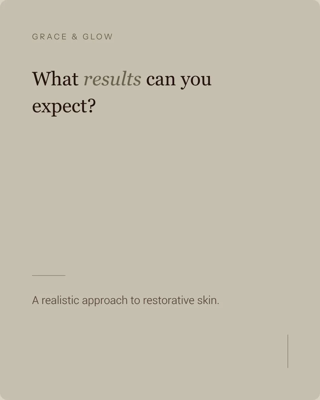 ✨ What results can you expect?

Restorative skin treatments including inkless skin revision and skin camouflage are not about perfection.
They&rsquo;re about softening, refining, and supporting your skin &mdash; in a way that still feels like you.

?