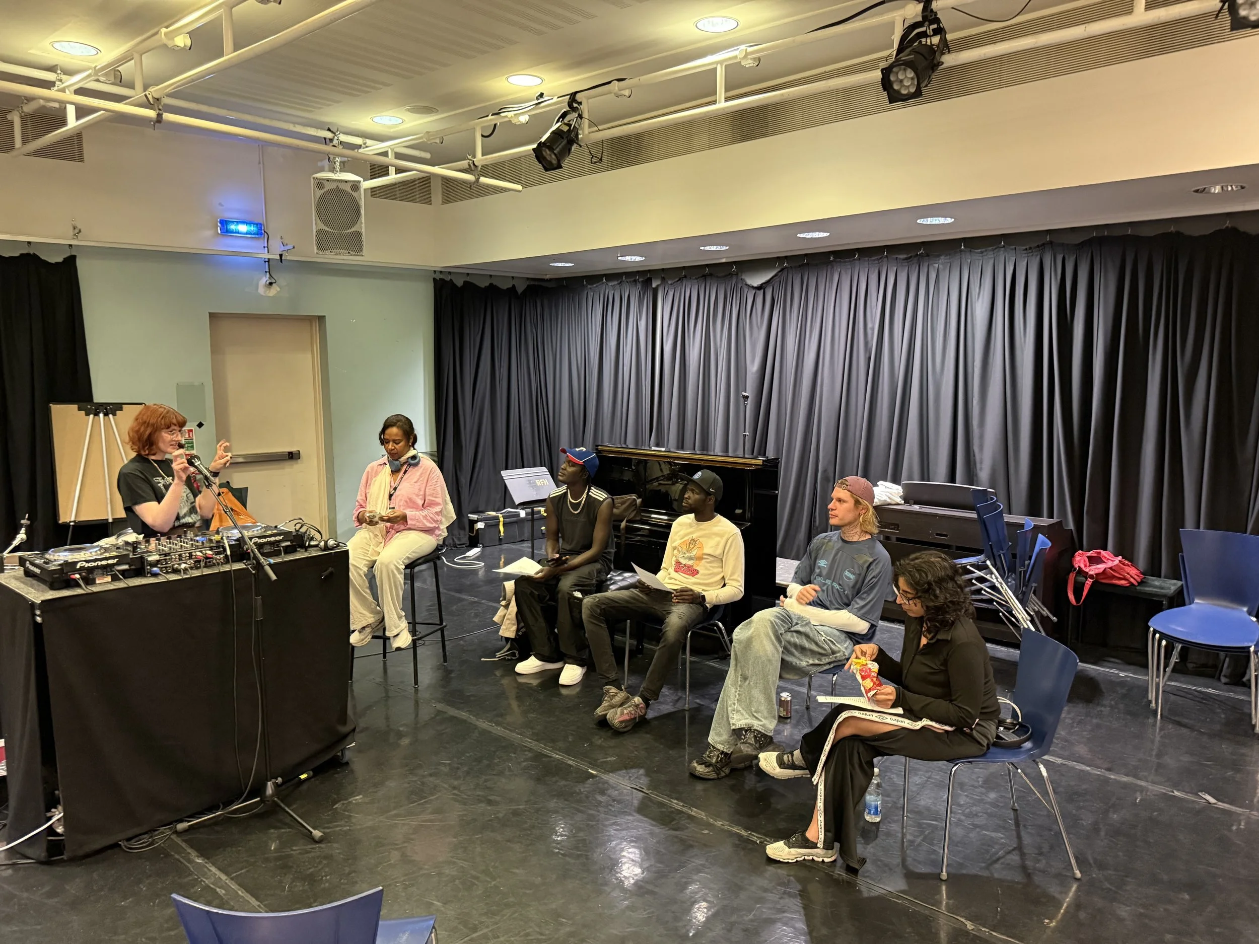 Our Heartbeats DJ practice with invited DJ-expert Heather Mease 2025)