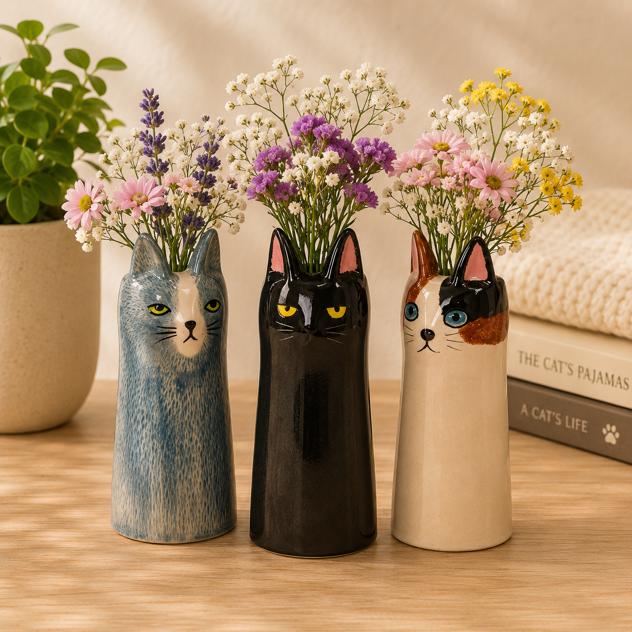 Skinny Cat Vase – 6"