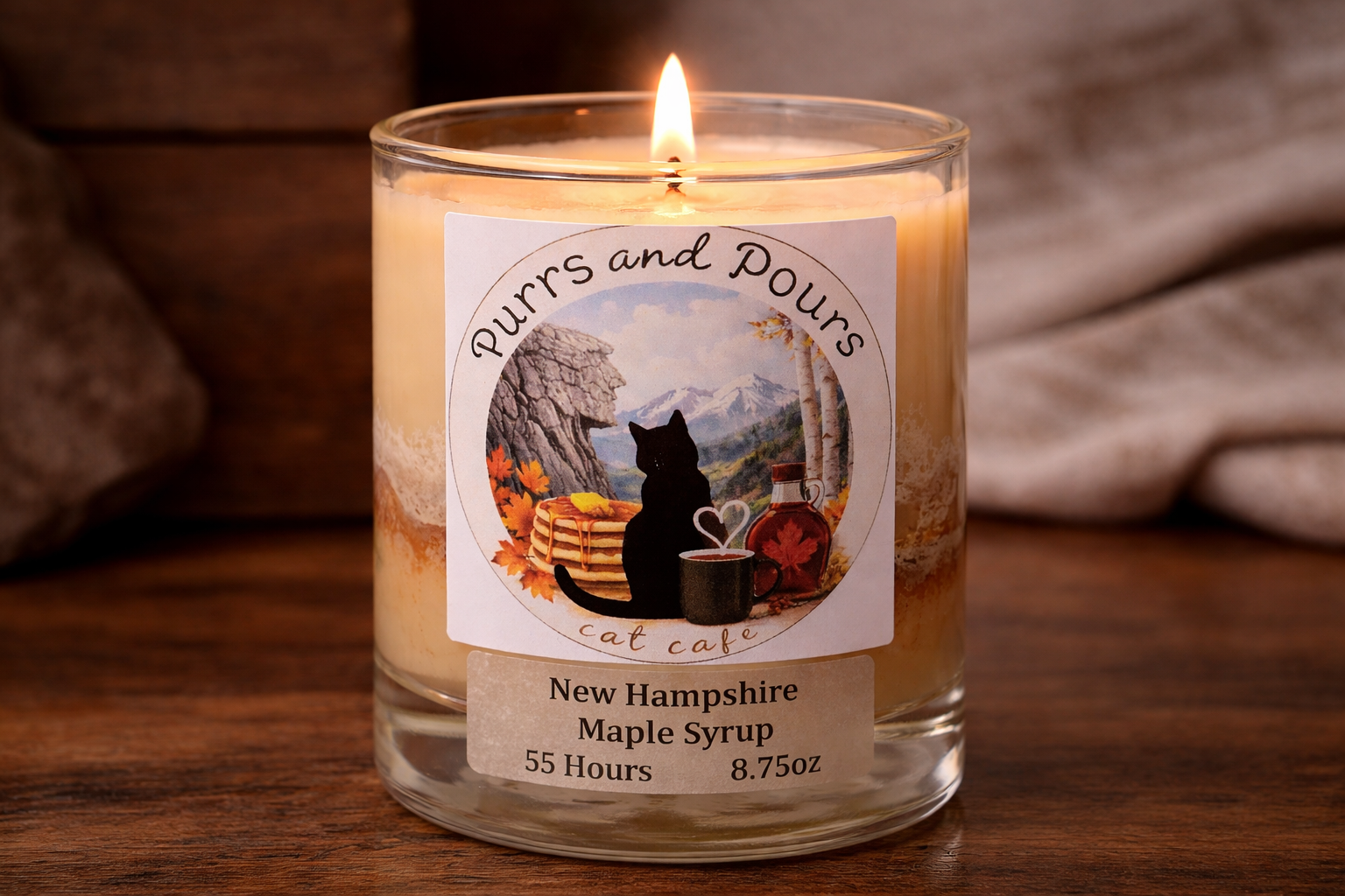 New Hampshire Maple Syrup Soy Candle