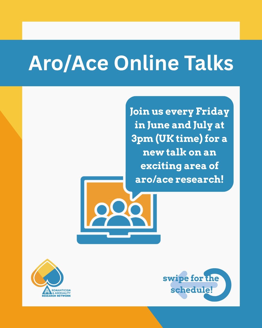 Save the date(s)! Our Aro/Ace Talk Series we are hosting this summer will begin in only three weeks, so it&rsquo;s about time we share the schedule with you all! Every week on Friday at 3 pm (UK time, exception noted in schedule), we will be joined b