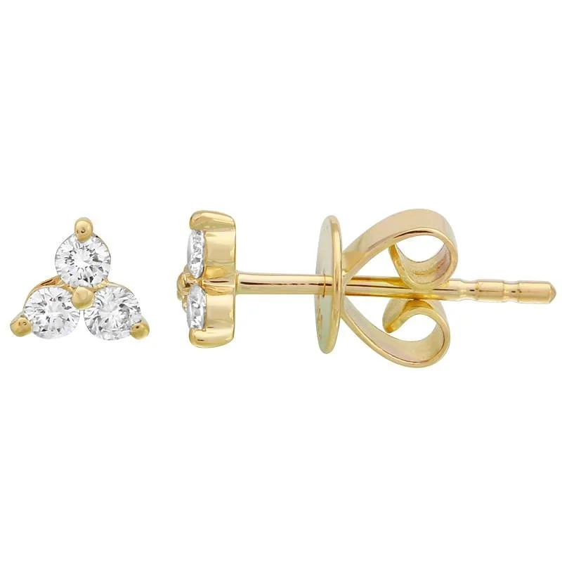 DIAMOND TRINITY STUDS
