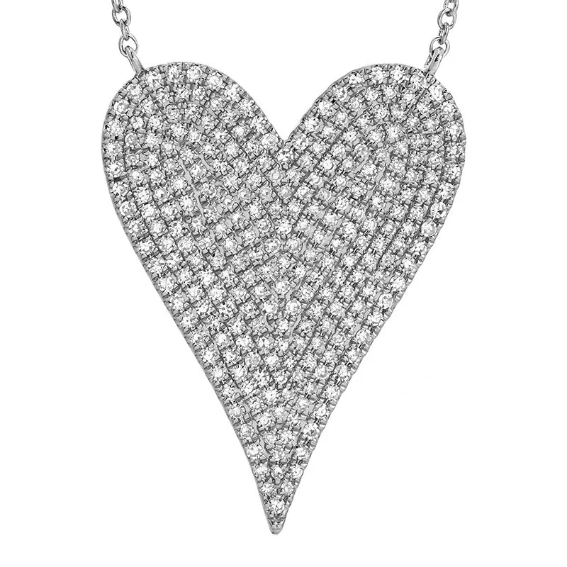 JUMBO POINTY HEART NECKLACE
