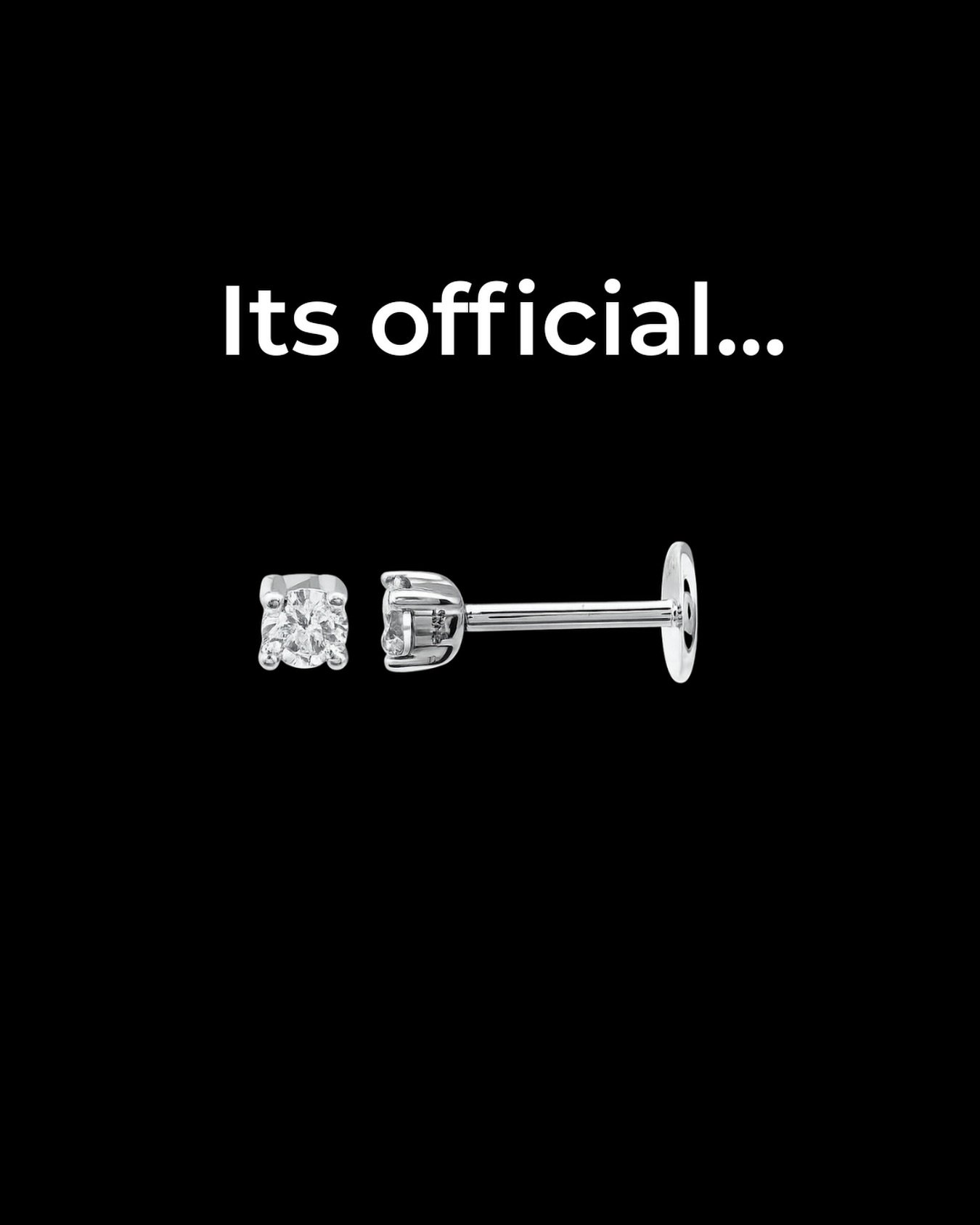 NEW to Golden Gal🤫😍🫣 
After much anticipation our 14K Flat Backs 💎With Diamonds, are here! 

Time to elevate your ear stack
👩🏻&zwj;💻GoldenGalJewelry.com