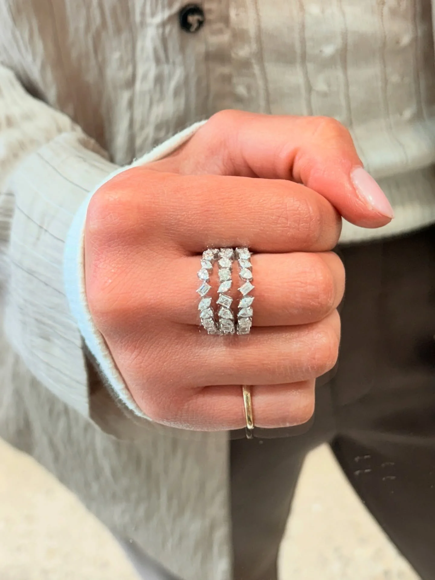 A mixed stone masterpiece 😍 #natural #diamonds
she&rsquo;s getting a major markdown on during May Diamond Event 🤑🤑