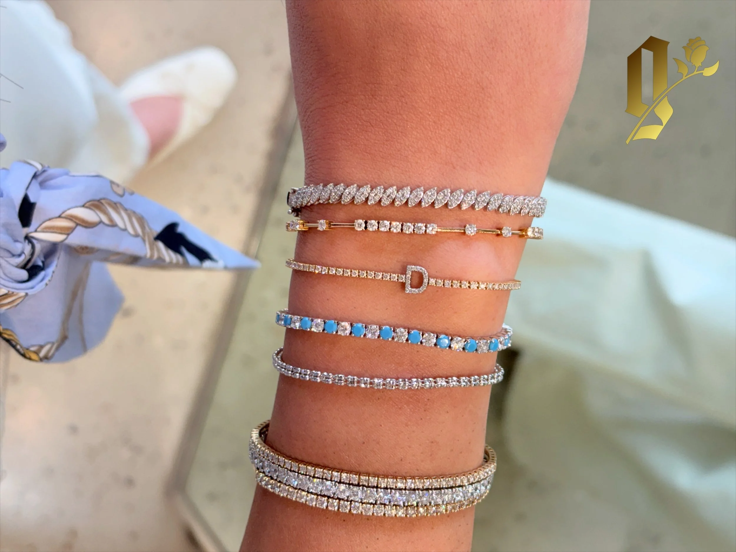 Arm Candy So Sweet, it Belongs in the Candy Aisle 🍭💎💎💎💛 
Get your summer stack RIGHT! Styled by Golden Gal
