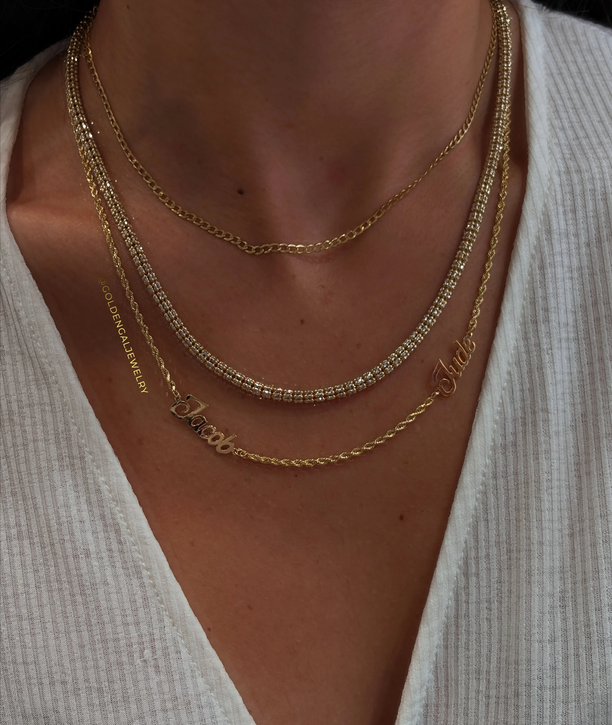 And there was TWO🩵🩵TWINS! 
Mama gets to wear them close to her heart now! Styled in house with our retro script font &amp; solid rope chain ⛓️
JACOB | JUDE