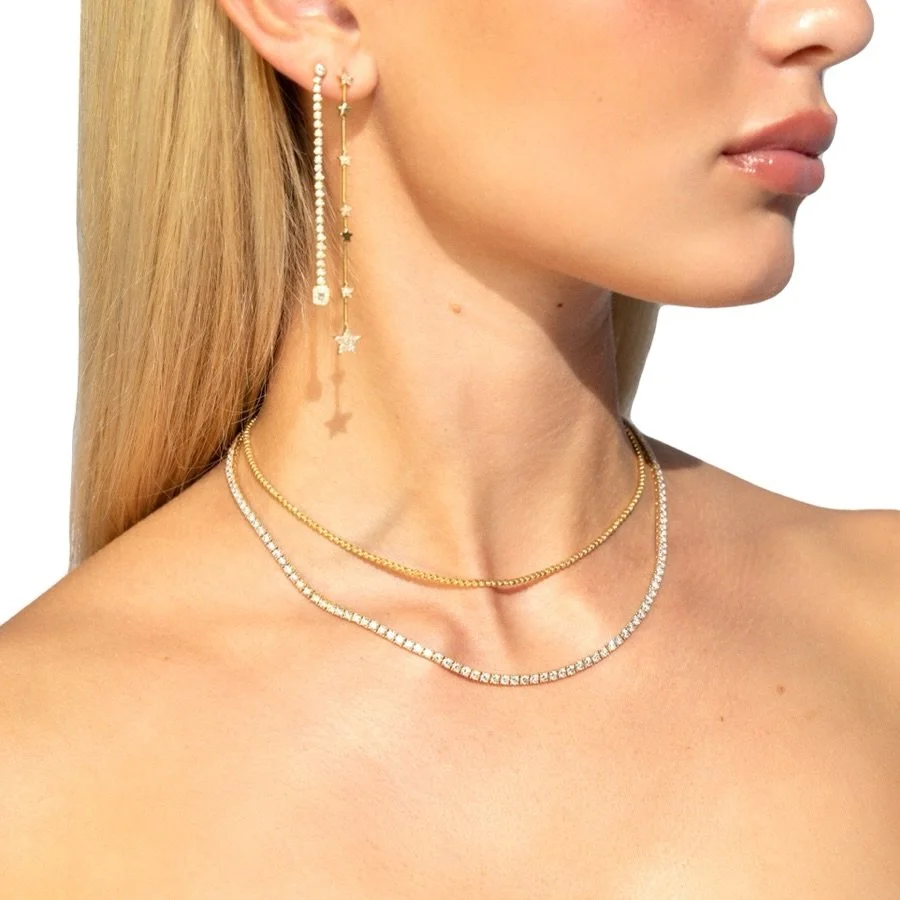 Shine like a Star ⭐️ Shop the full look in our showroom #GoldenGal #FineJewelry #Bling
