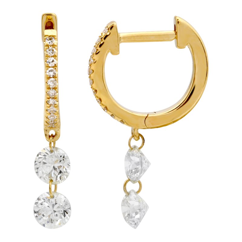 DIAMOND FLOAT GOLD HUGGIES