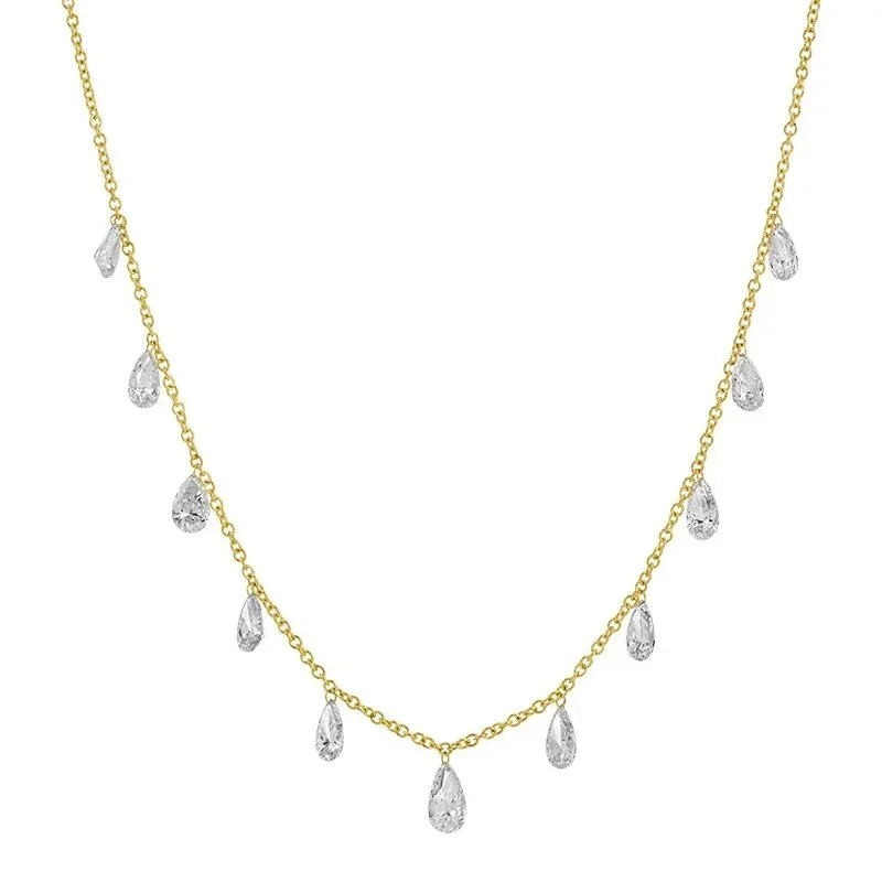 PEAR FLOAT NECKLACE