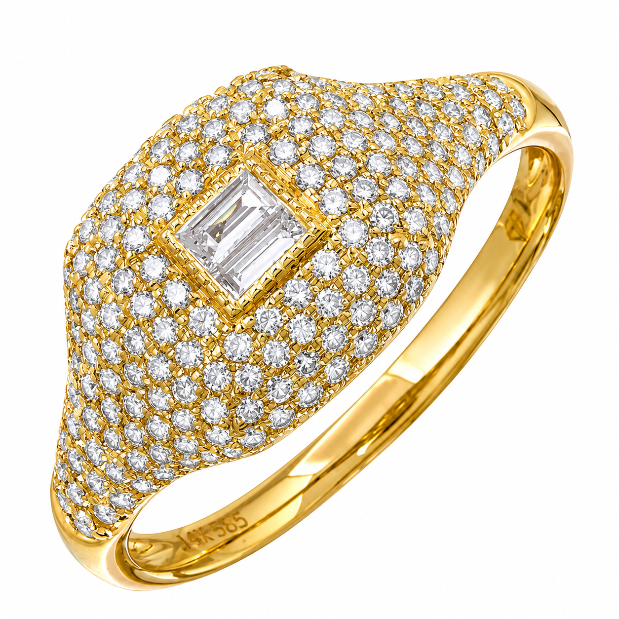 DELAINA PINKY SIGNET RING 2.0