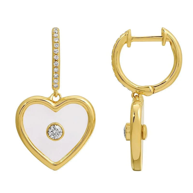 SAPPHIRE CRYSTAL HEART EARRINGS