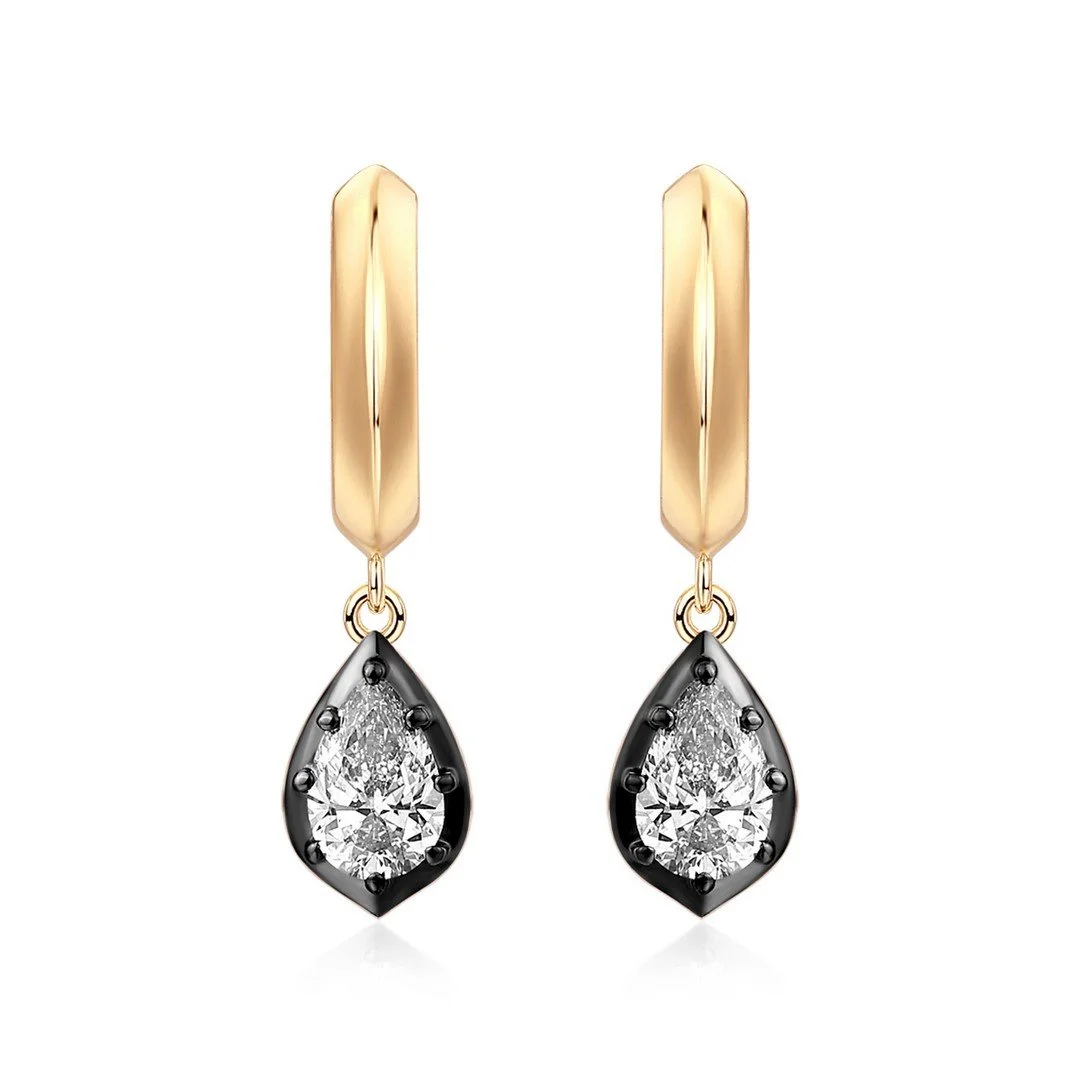 Georgian Pear Drop Earrings