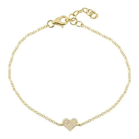 PAVE HEART BRACELET