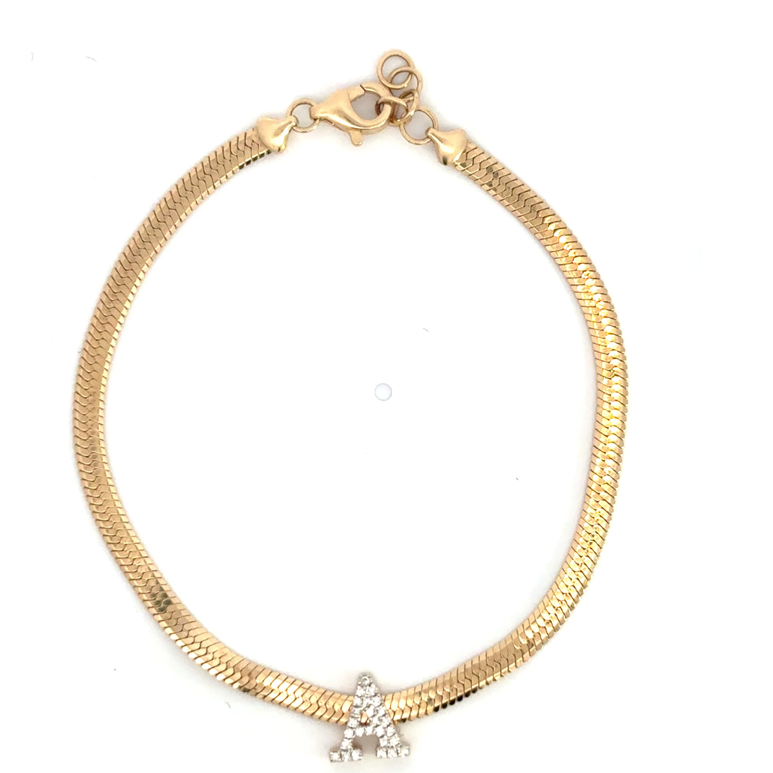 GOLDEN GLIDE HERRINGBONE BRACELET THIN