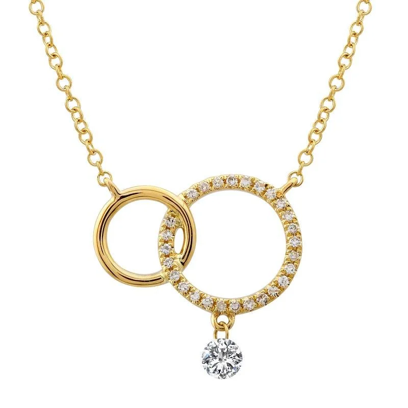 LINKED FLOATING NECKLACE