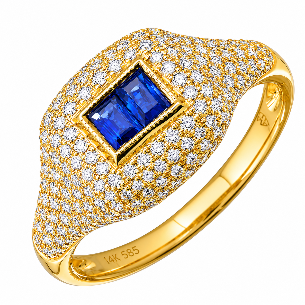 PINKY SIGNET RING SAPPHIRE