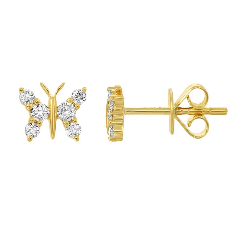 BUTTERFLY DIAMOND STUDS No.1