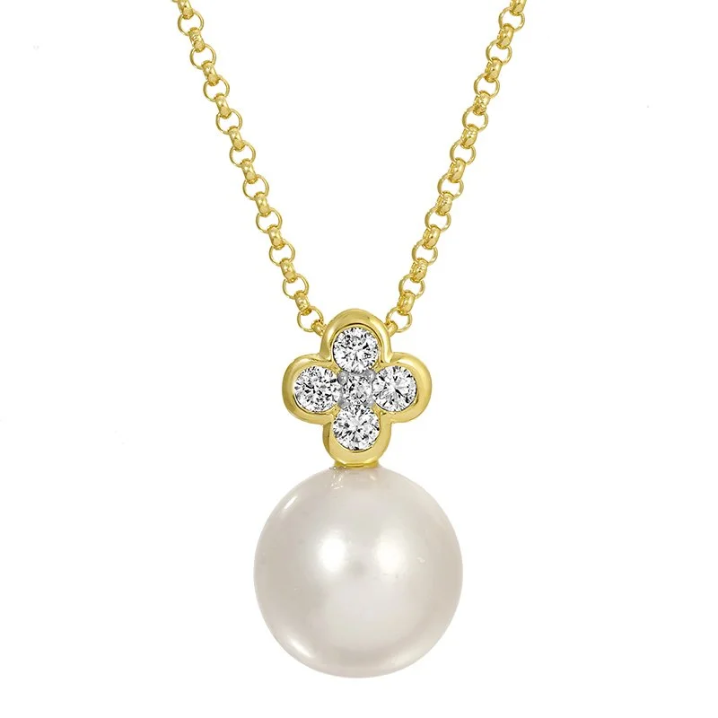 CLOVER PEARL NECKLACE