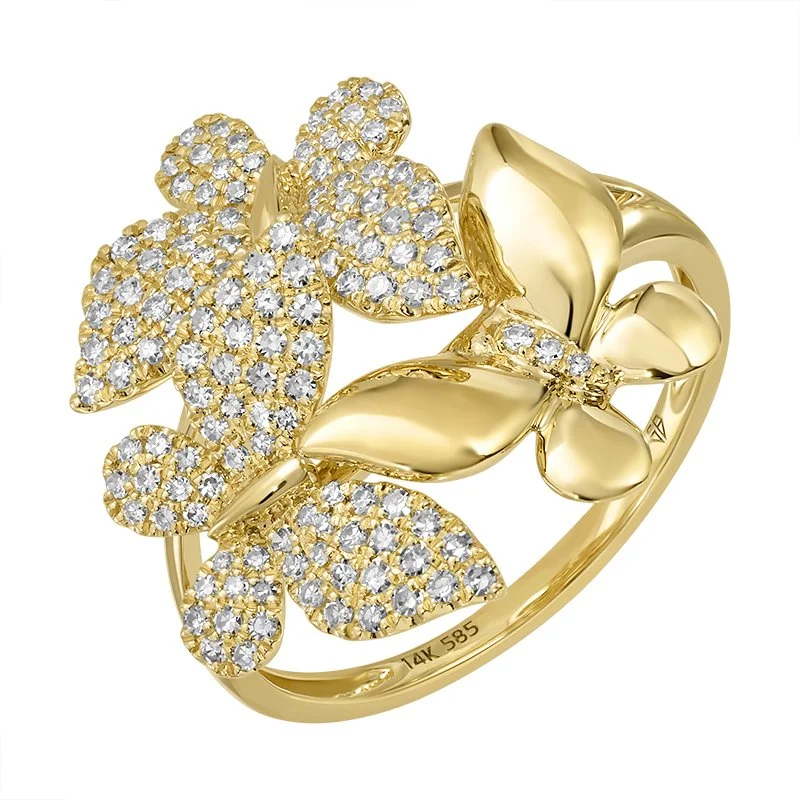 BUTTERFLY TRINITY RING