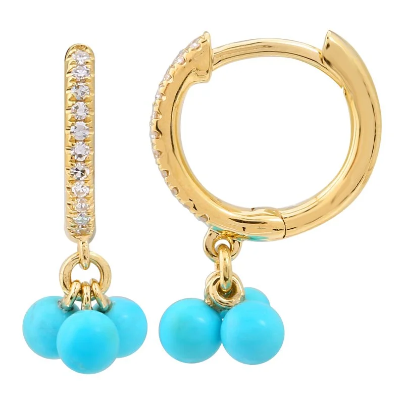 TURQIOUSE DANGLE HUGGIES