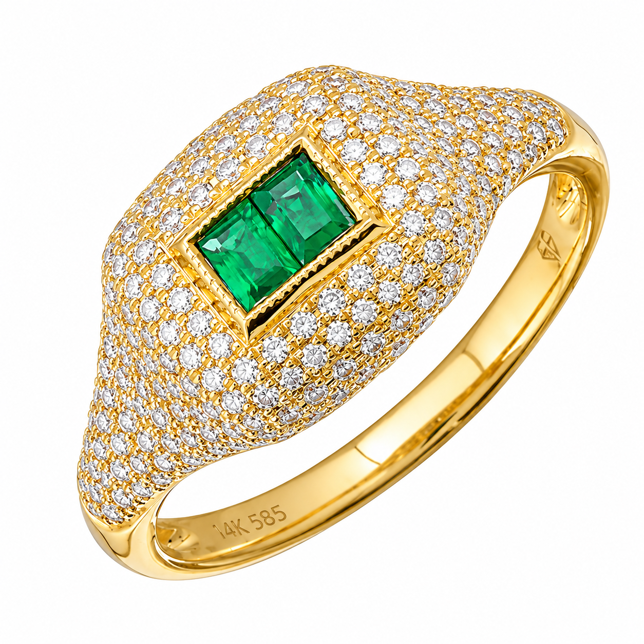 PINKY SIGNET RING EMERALD