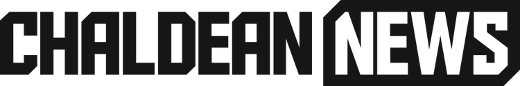 Chaldean News logo in black and white. Chaldean News Feature.