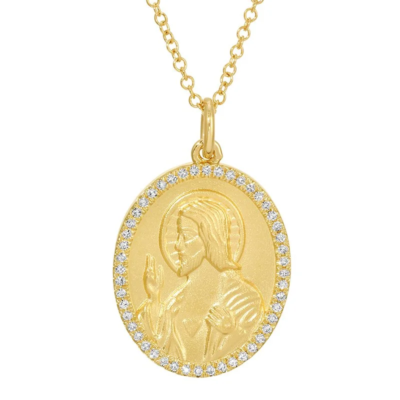 JESUS PREACHING MEDALLION NECKLACE