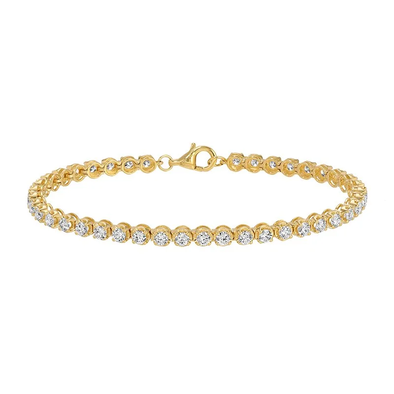 CROWN DIAMOND TENNIS BRACELET