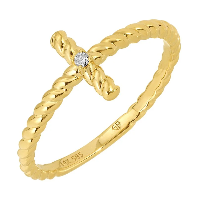 ROPE CROSS RING
