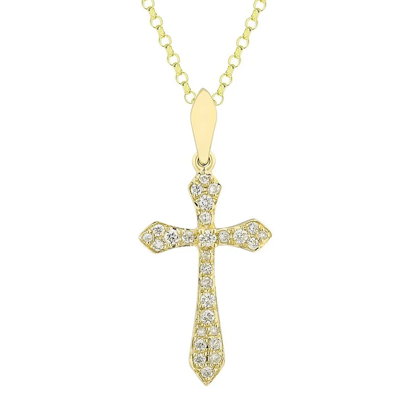 BRIDGET DIAMOND CROSS NECKLACE