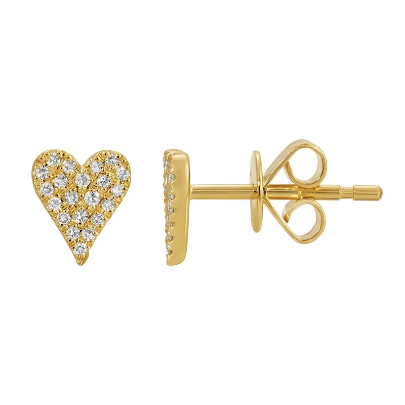MINI POINTY HEART STUDS
