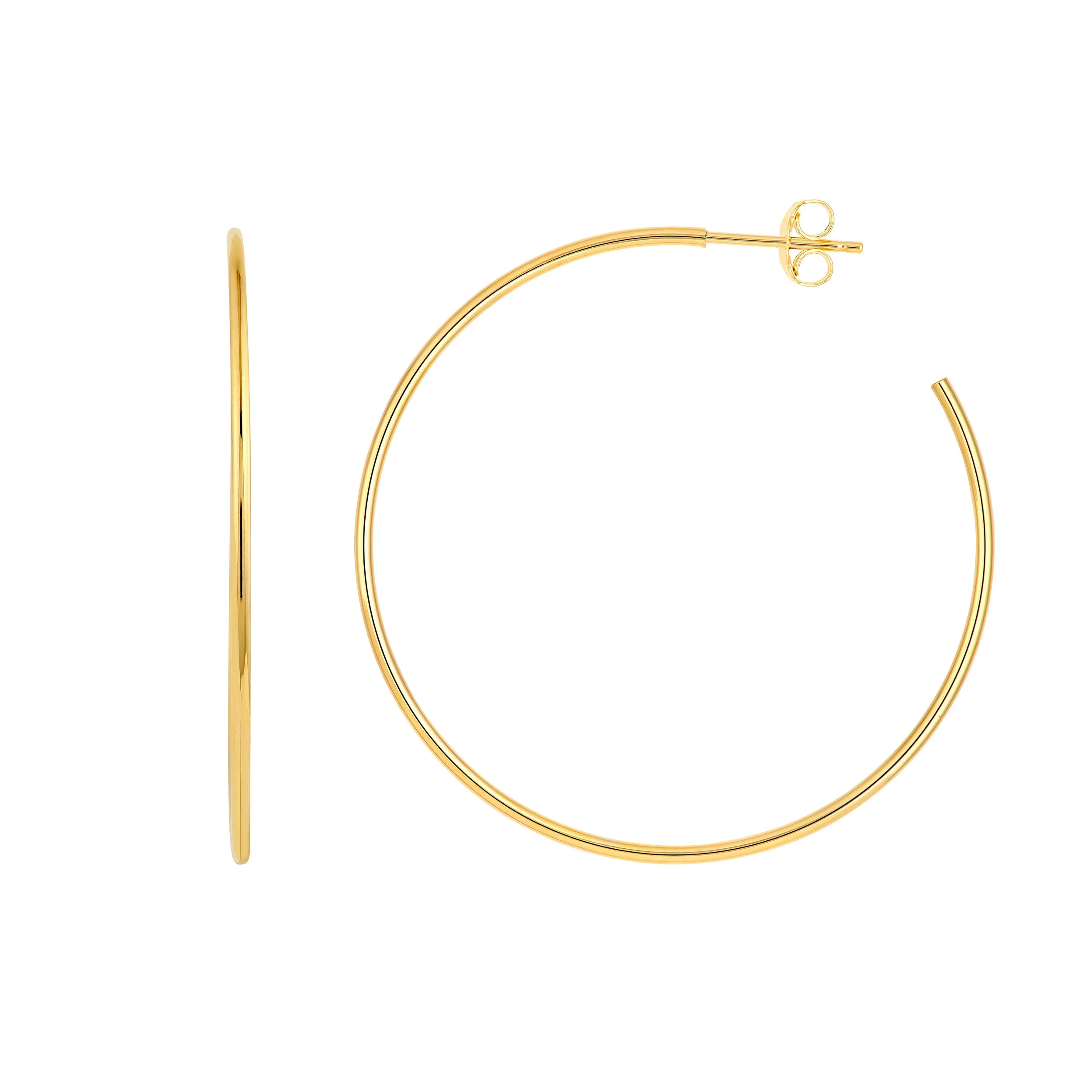 LARGE SLIM HOOPS 40MM