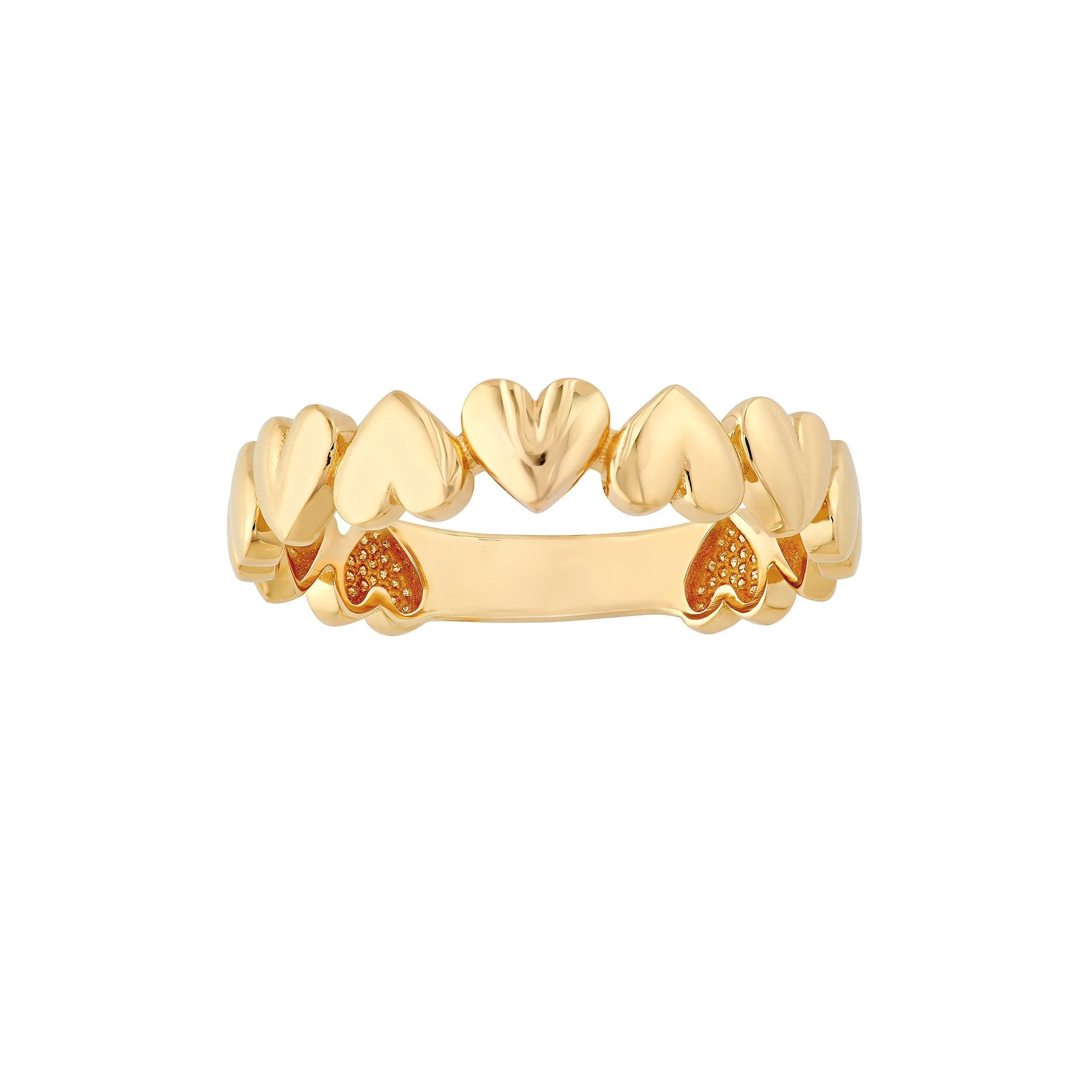 ALTERNATING HEART RING