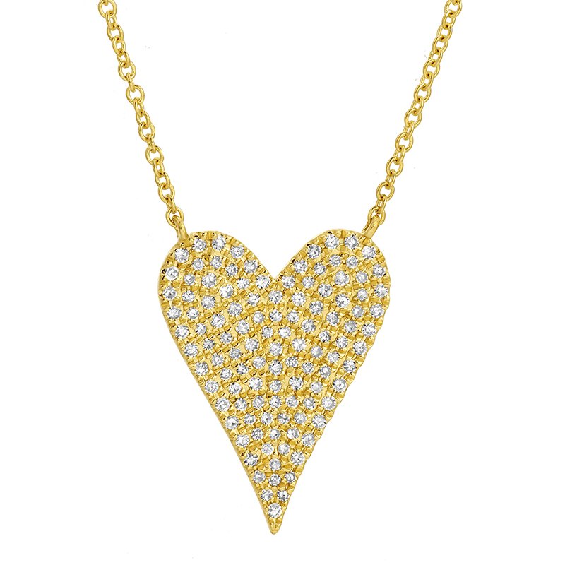 MEDIUM POINTY HEART NECKLACE